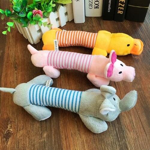 Pet Dog Cat Plush Squeak Sound Dog Toys Funny Fleece Durability Chew Molar Toy Fit for All Pets Dog Toothbrush