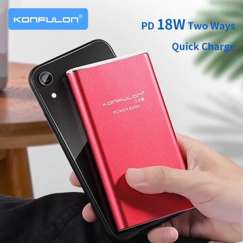 18W PD Quick Charge 3.0 Power Bank USB C Fast Charging Powerbank Poratable Charger External Battery For Moible Phone A3Q