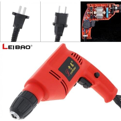 220V 420W Handheld Electric Drill Tool with Rotation Adjustment Switch and 10mm Drill Chuck for Household Maintenance