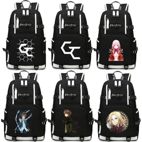 Anime Guilty Crown Backpack Cosplay Yuzuriha Inori shu ouma Canvas Bag Schoolbag Travel Bags