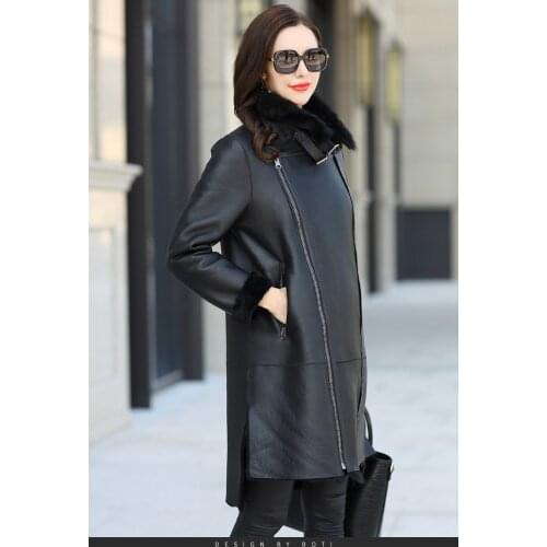 Luxury Double Faced Fur Coat Winter Coat Women Natural Wool Fur Jacket women Genuine Sheepskin Coat windbreaker MY4550