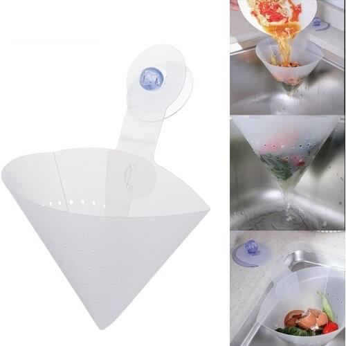 Foldable Kitchen Sink Strainer Self-Standing Sink Filter Food Vegetable Sink Stopper Drain Filter Kitchen Anti-Blocking Gadgets