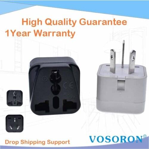 Blakc/White Universal US UK EU to AU Australia Plug Travel Wall AC Power Outlet Adapter Socket Converter White transform plug