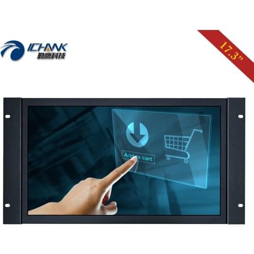 ZK173TC-59R/17.3" inch 1920x1080 16:9 Widescreen HDMI VGA USB Metal Case Embedded Open Frame Touch LCD Screen PC Monitor Display
