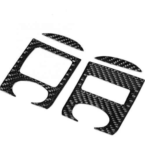 1 Pair Carbon Fiber Window Lift Panel Sticker Decoration Fit for Audi TT 8n 8J MK123 TTRS 2008 2009 2010 2011 2012 2013 2014