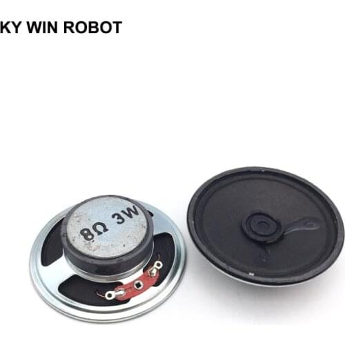 2pcs/lot New Magnetic Paper Cap Cone speaker 8 ohms 3 watt 3W 8R speaker Diameter 57MM 5.7CM thickness 17MM