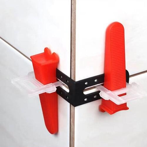 25Pcs Male Angle Leveling Tile Leveler Spacer Locator Manual Wall Regulator Positioner Leveler Construction Tool