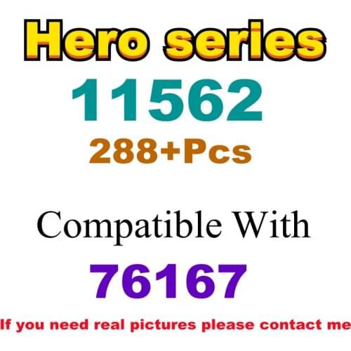 288Pcs 11562 Building Block Toy Hero Series 76167 Assembled Building Blocks Childrens Toy Gifts