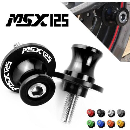 8mm For Honda Grom MSX 125SF 125 MSX125 2013-2017 2014 Motorcycle Swingarm Spools Slider Swing Screw Sliders Spools Stand Arm