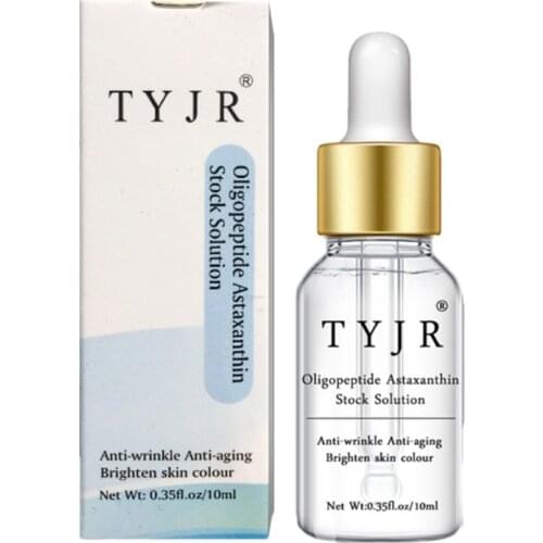 Face Oligopeptide Astaxanthin Stock Solution Hydrating Smooth Fine Lines Anti-Wrinkle Anti-Aging Serum Makeup New