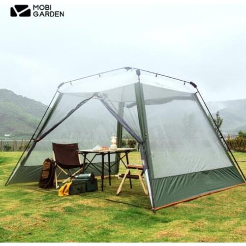 Mugao Flute automatic tent awning large space sunshade self-drive waterproof waterproof super camping pergola
