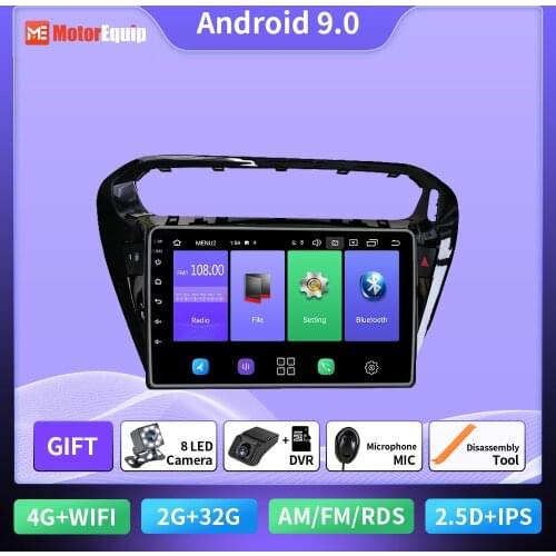Car Radio For Peugeot 301 For Citroen Elysee 2014 2015 2016 2017 2018 Autoradio 2din Android GPS Navigation Multimedia Player 4G