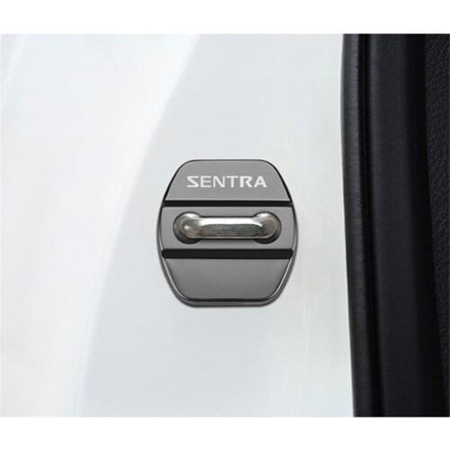 Car-Styling car door lock cover Auto Emblems Case For Nissan Sentra b16 b17 2008 2010 2017 2018 Accessories