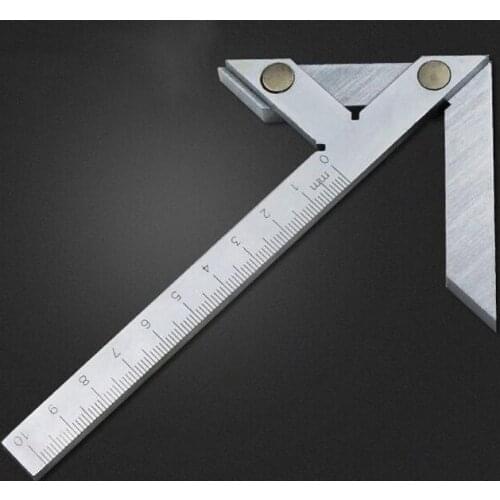 Centering Ruler 100 * 70mm Center Line Rule Center Angle Rule Round Bar Mark Center Finder Angle Ruler Round Marker Bar Rule