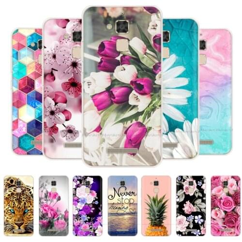 For Asus Zenfone 3 Max ZC520TL Case Cover Flower Cartoon Silicone Case For Zenfone 3Max ZC ZC520 520 520TL TL X008D Phone Case