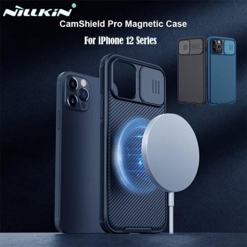 For iPhone 12 Mini 12 Pro 12 Pro Max Case NILLKIN CamShield Pro Magnetic Case Slide Camera Protection TPU PC Cover For iPhone12