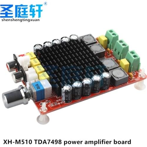 Smart Electronics Tda7498 Dc 14-34V Class D Amplifier Board 2X100W Dual Channel Stereo Audio Amplifier Board Xh-M510