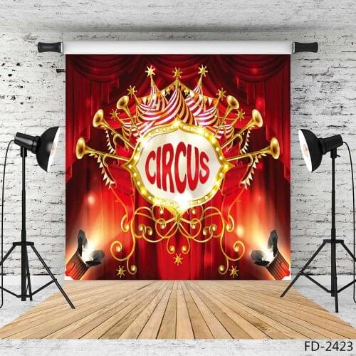 Circus Carnival Photography Backgrounds Vinyl Backdrops Photo Studio for Baby Children Birthday Party Photobooth Camera Photo