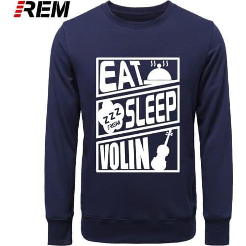 REM Clothes Kids Eat Sleep Violin Print Cotton Child Short Sleeve Baby Boys Girls Tops Hoodies, Sweatshirts