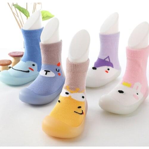 Baby Shoes Cartoon Design Sock Shoes Breathable Woven Kids First Walkers Indoor Shoes Soft Bottom Non-slip SDB031