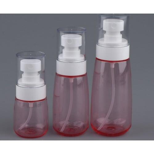 Women Men, Empty Spray Bottles, Transparent Plastic Perfume Atomizer Case Holder