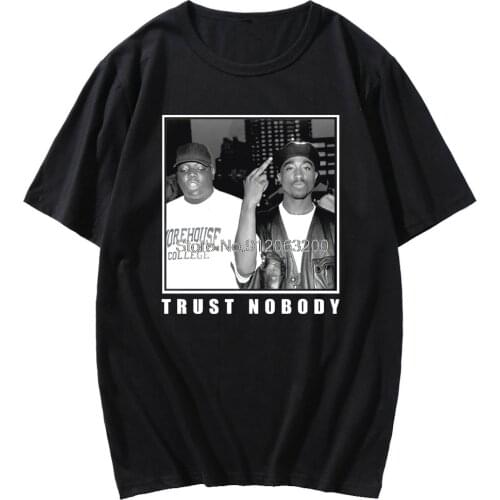 Gangsta Rap 2Pac Short Sleeve Mens Korean Fashion T-shirt Top Men Women Gangsta 2Pac Tupac Shakur Fashion T Shirt