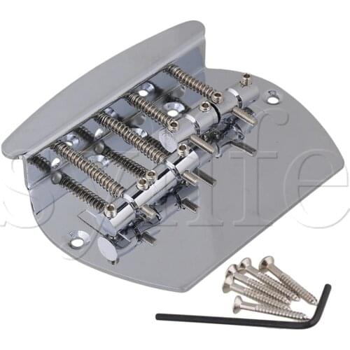 Chrome 4 string Vintage Bass Guitar Bridge 20mm Space