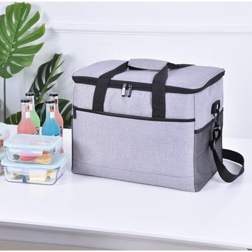 33L Insulated Thermal Cooler Lunch Box Bag Big Capacity Picnic Bag Outdoor Food Storage Cooler Bags Ice Pack Shoulder Bags