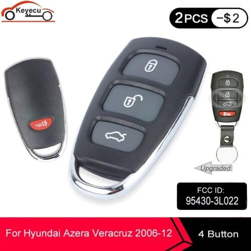 KEYECU 2 Pcs/lot Keyless Entry Remote Transmitter for Hyundai Azera 2006-2011 Veracruz 2007-2012 SY52NDFNA04 P/N: 95430-3L022