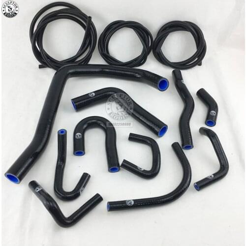 SILICONE RADIATOR HOSE KIT +Vacuum Hose Kit FOR 88-91 Honda Civic/CRX EE EF / CR-X Base/DX/ HF/Si(13PCS)