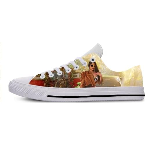 2019 Hot Cool Fashion Summer Handiness Casual Harajuku Shoes 3D Print For Man Woman Hip Hop Rap Music Rock Rapper Nicki Minaj