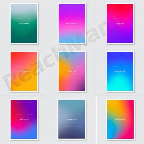 Monday Blues, Cotton Candy Sky, Feel Good Art, Gradient Art Prints, Abstract Art Gradient Wall Inspirational Prints, Modern Art