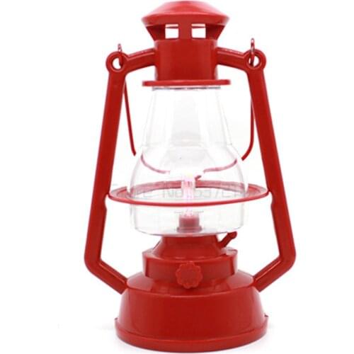 Retro portable kerosene lamp, wind lamp, outdoor camping decoration props, LED electronic lantern creative ornaments