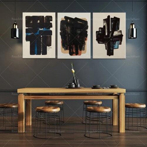 Soulages Poster, Pierre Soulages, Modern Poster, Minimalist Print, Exhibition Poster, Soulages Print, Wall Decor Print, Affiche