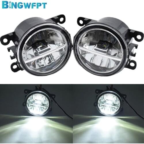 Fog Lamp Assembly DRL Fog Light Headlights H11 LED 12V For Peugeot Ford Renault Suzuki Nissan Mitsubishi Subaru Citroen
