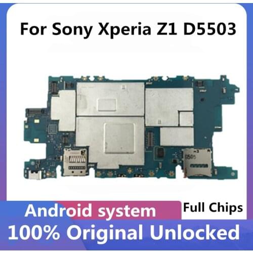 Unlocked For Sony Xperia Z1 Mini D5503 Motherboard Full Tested Logic Board For Sony Xperia Z1 Mini D5503 With Chips