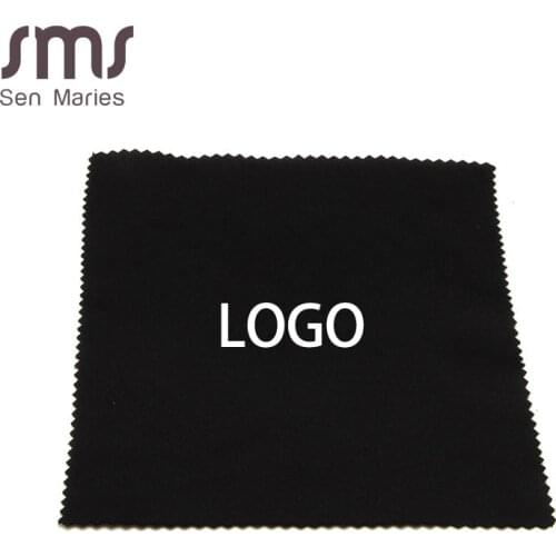 1pcs Sunglasses Cloth Microfiber Cleaner Cloths Cleaning Sunglasses Lens Clothes Black Eyeglasses Cloth Can Customized LOGO