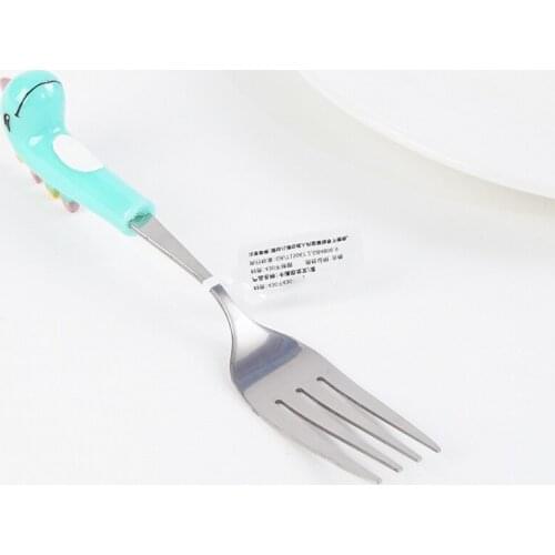 Stainless Steel Dinner Fork Dinnerware Set Cartoon Dinosaur Fork Fruit Cake Fork for Hotel Party Tableware Cutlery Flatware