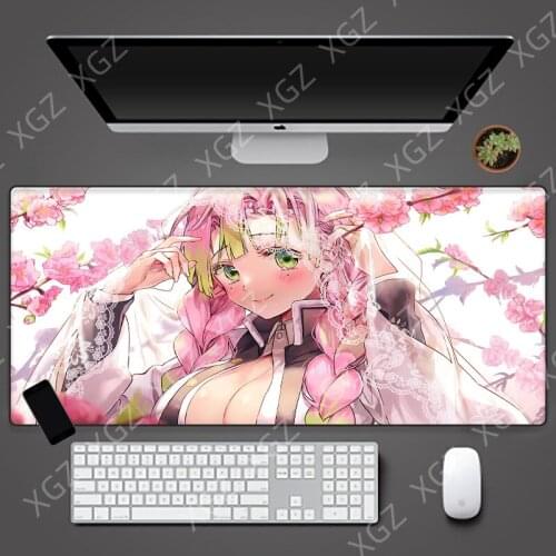 Yuzuoan XL Pink Girl Anime Game Laptop Mouse Pad Mouse Pad Size Suitable for Overwatch/cs Go/World of Warcraft Table Mat