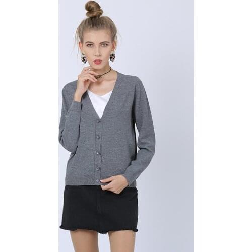 Women Button Gray Black Cardigan 2XS-4XL Plus Size 2021 Long Sleeve Sweater Single Breasted Knitted Oversized Jumper Outcoat