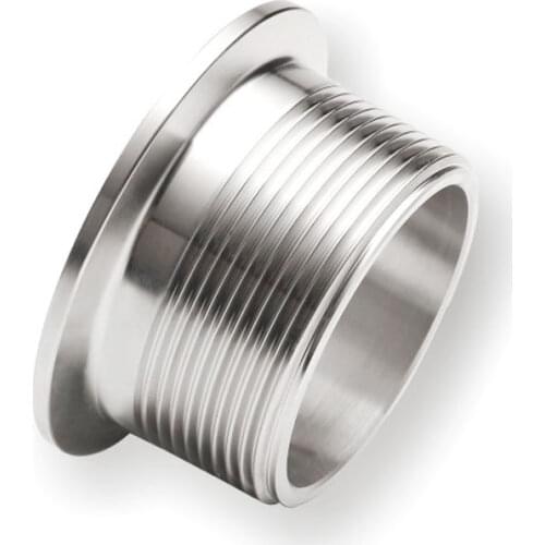 1/4" 3/8" 1/2" 3/4" 1" -2" BSPT Male x KF16/25/40/50 Vacuum Tri Camp SUS 304 Stainless Steel Sanitary Pipe Fitting Beer Brew