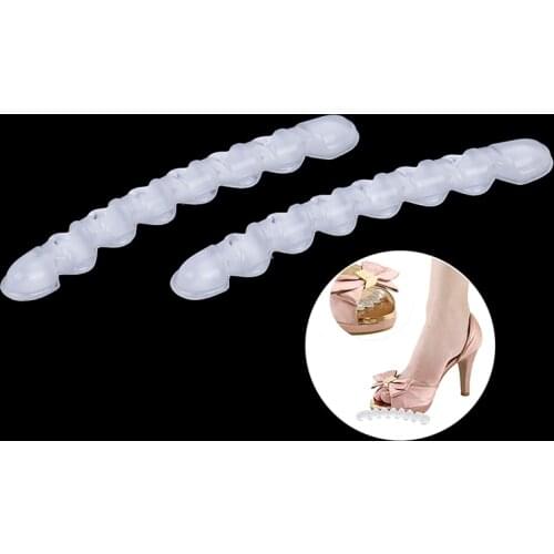 1 Pair Women High Heel Shoe Sticker Cushion Pad Foot Hind Care Self-adhesive Gel Non-slip Anti-wear Silicone Foot Patch