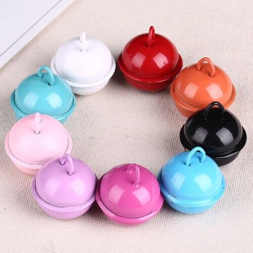 10pcs 22mm Colorful Charms Small Jingle Bells Fit Festival Jewelry Decor Beads