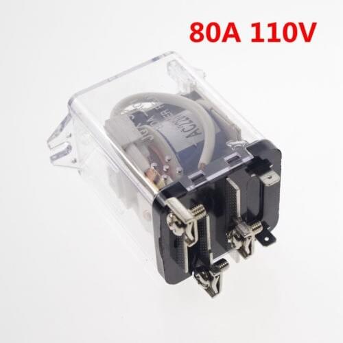 110VAC 80A SPDT Power Relay Motor Control Silver Alloy x 1