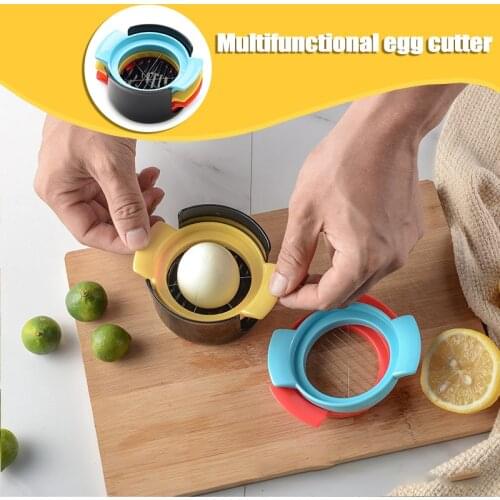 3 In 1 Egg Slicer For Hard Boiled Egg Stainless Steel Wire Slicer Fruit Cutter Kitchen Supply Kitchen Accessories Для Кухни