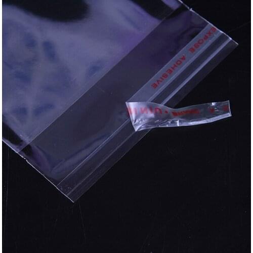 5cm*14.5cm Clear Self Adhesive Seal Plastic Bag OPP Poly Bag Retail Packaging Storage Bag W/ Hang Hole Wholesale 500Pcs/Lot