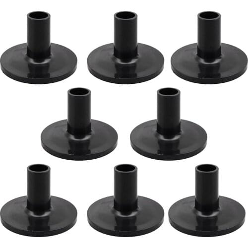8pcs Long Cymbal Sleeves with Flange Base for Drum Set Percussion Instrument Parts Accessories