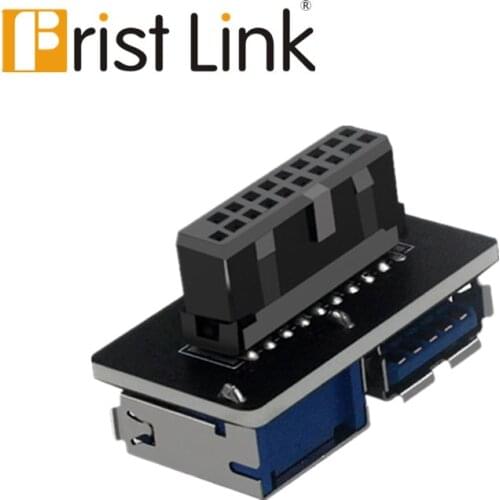 Frist link USB3.0/3.1 adapter C type IDC19P/20P to USBA female port internal connection to the front of the chassis