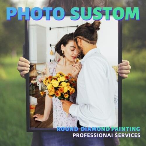 KS 5D DIY Diamond Drawing Family Interaction Wedding Decoration Photo Customization Gift Holiday Decoration Home Decoration