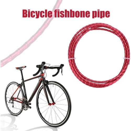 MTB Road Bike Bamboo Link Cable Bicycle Brake Line Derailleur Aluminum Links Cable Pipe Bike Shifting Wires Set